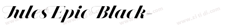 JulesEpic Black字体转换